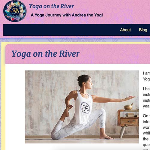 Yoga on the RIver website